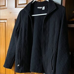 Croft & Barrow Black Textured Top